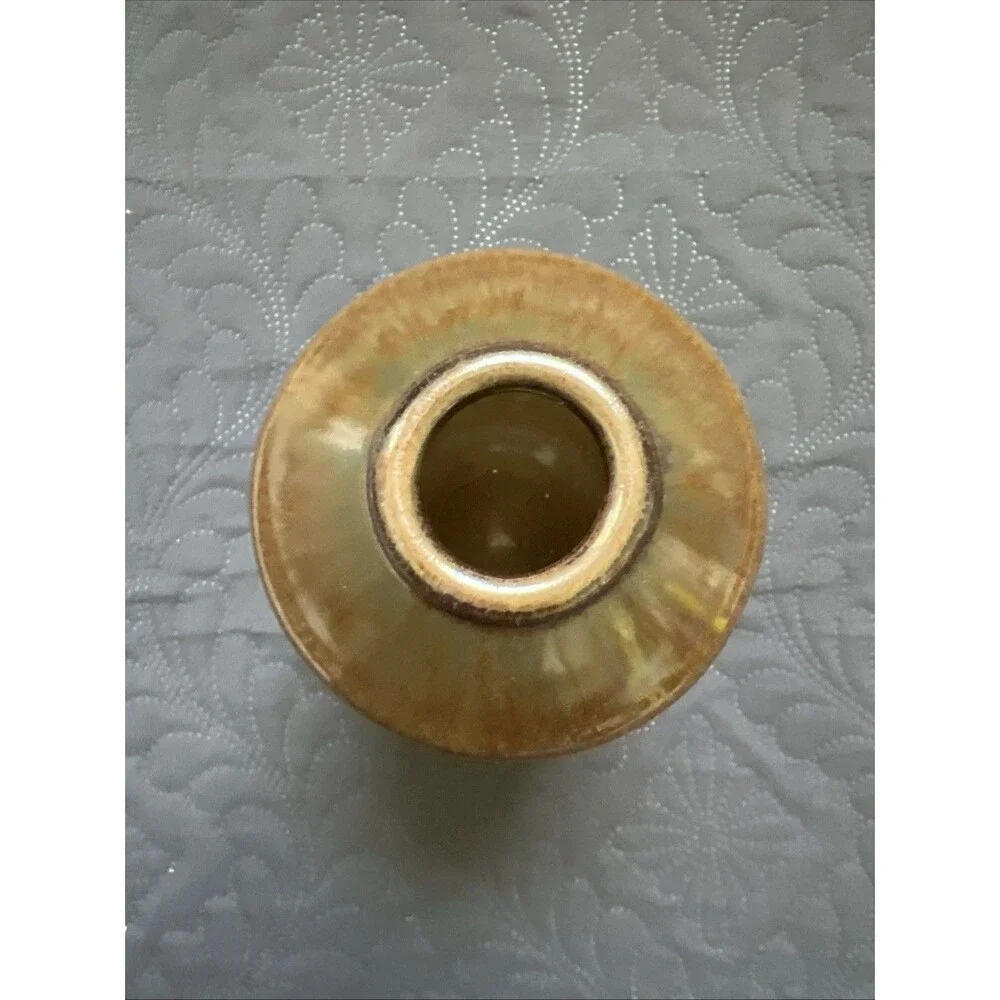 VTG Small Bud Vase Ceramic With Glazed Finish 6.5 Inch Tall -1990’s Home Decor